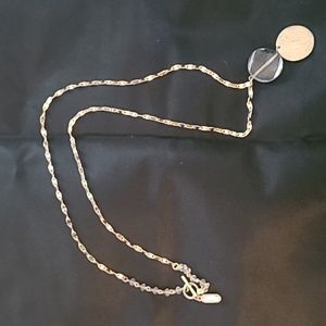 Premier Designs beautiful, 20", gold and crystal, toggle clasp.
